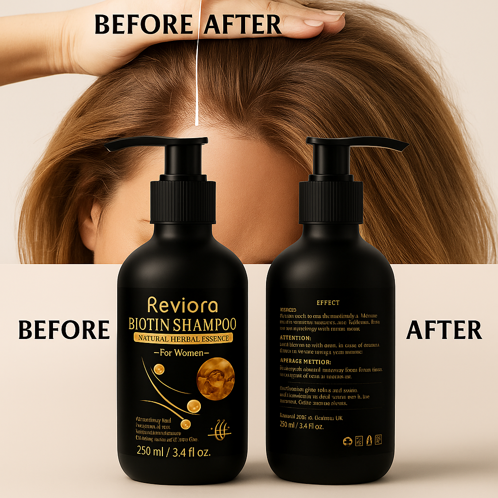 Reviora™ Biotin Hair Growth Shampoo | Anti Hair Loss, Thickening & Strengthening