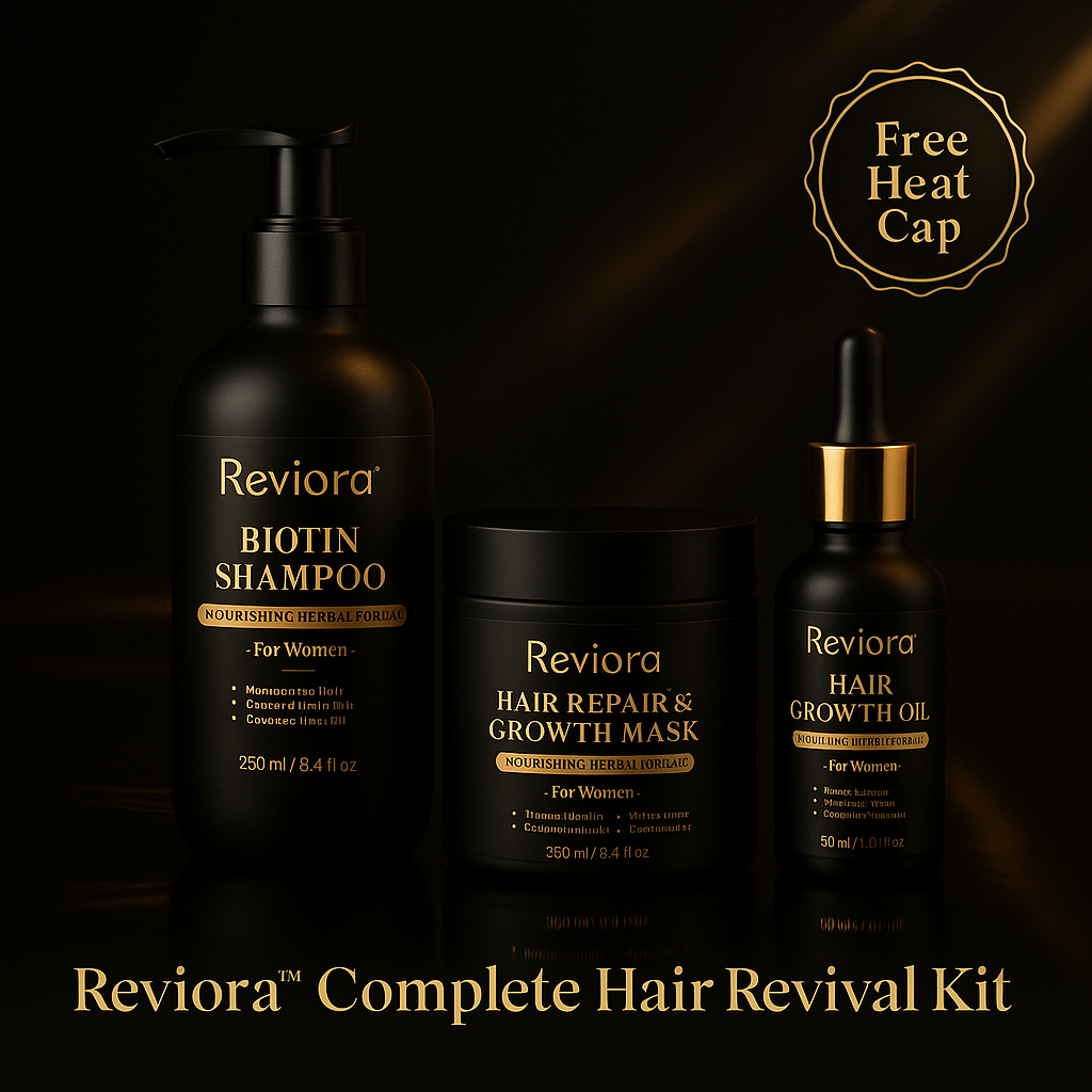 Reviora™ Complete Hair Revival Kit | Shampoo + Mask + Oil